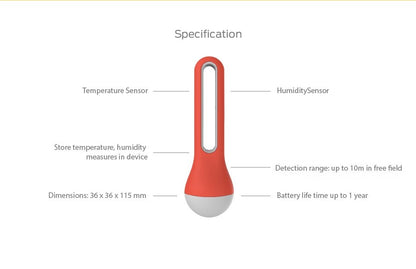 Ibebot Air Comfort BlueTooth Temperature and Humidity Sensor