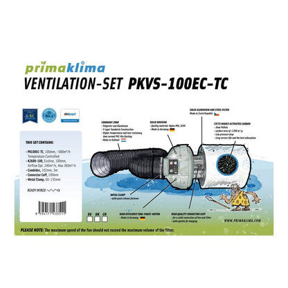 Prima Klima Ventilation PKVS Set PK100EC-TC Temperature Controlled