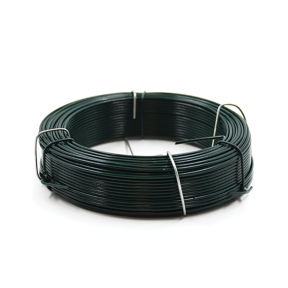Garden wire made of steel wire, 50m with PVC coating, 1.8mm thick
