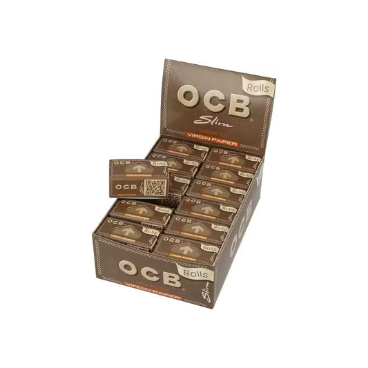 OCB Papiere Rolls Virgin Slim, BOX 24 pcs