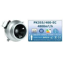 Prima Klima pipe fan Blueline PK355/400-EC - 4800 m3/hour, EC motor