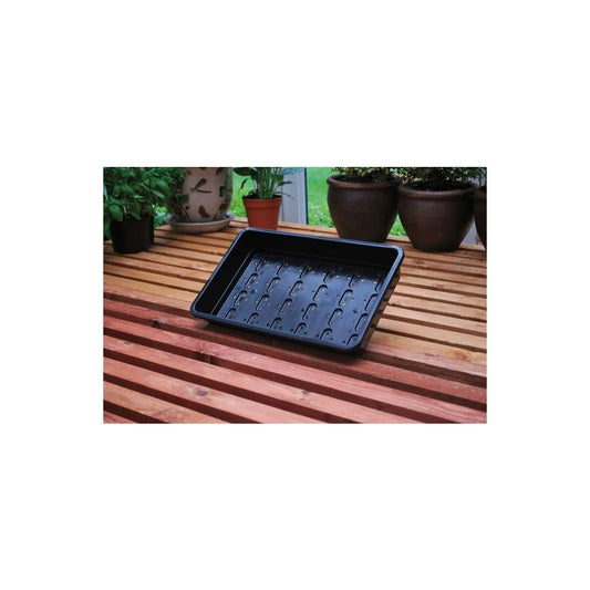 Garland Plastikschale Seed Tray Black mit Drainage 37.5x23x6 cm