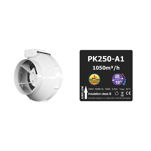 Prima Klima duct fan PK250-A1 250 mm - 1050 m3/h, 1-speed