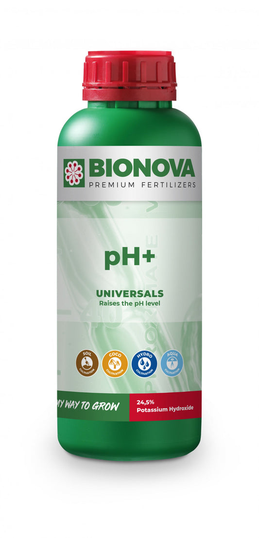 BioNova pH+ (KOH 24.5% potassium hydroxide) 1 l - (mehrsprachiges Etikett inkl. DE)