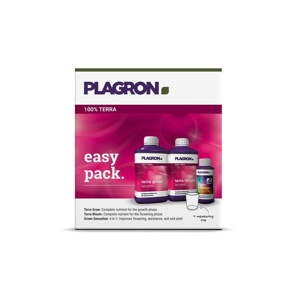 Plagron Easy Pack Terra, Düngemittel-Kit - (mehrsprachiges Etikett inkl. DE)