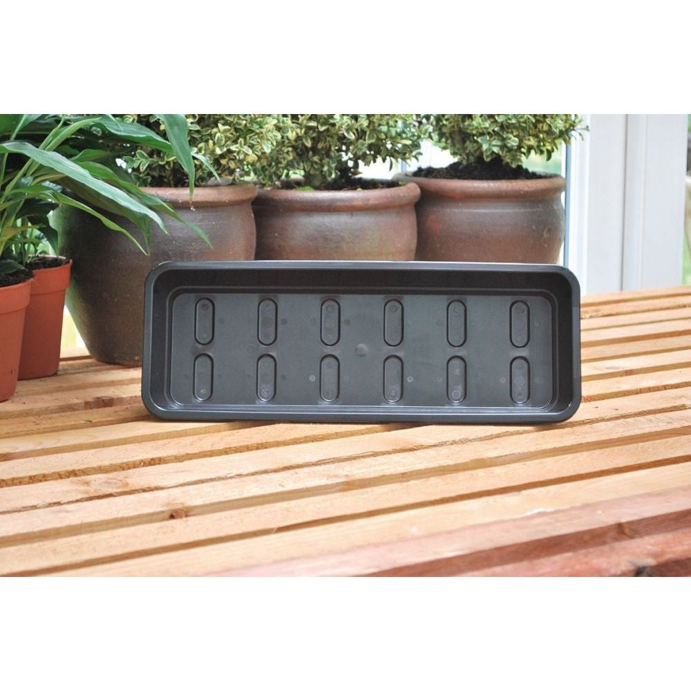 Garland plastic tray Narrow Tray Black, 37.5x13.5x6 cm