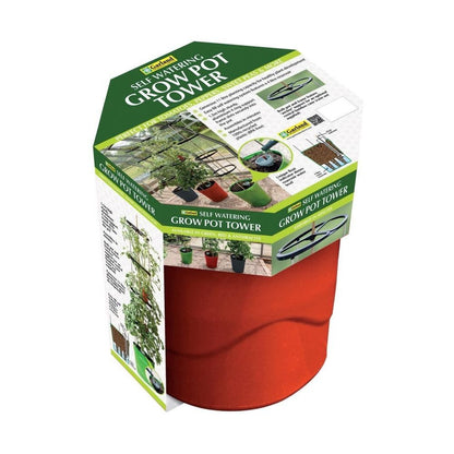 Garland Self Watering Grow Pot Tower Red