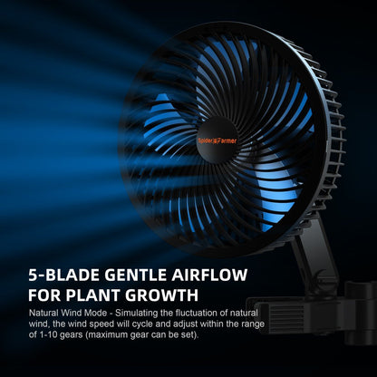 PREORDER 2025 New Version Spider Farmer® 6-inch Clip Fan for Grow Tents