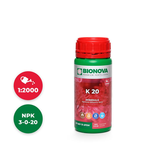 BioNova K 20 (Kalium) 250 ml - (mehrsprachiges Etikett inkl. DE)