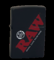 RAW Zippo Feuerzeug, BLACK LOGO