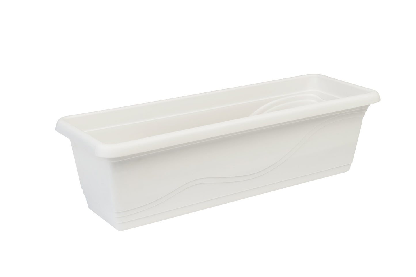 Plastkon Blumenkasten Extra Flor White, 60x20.5x17 cm