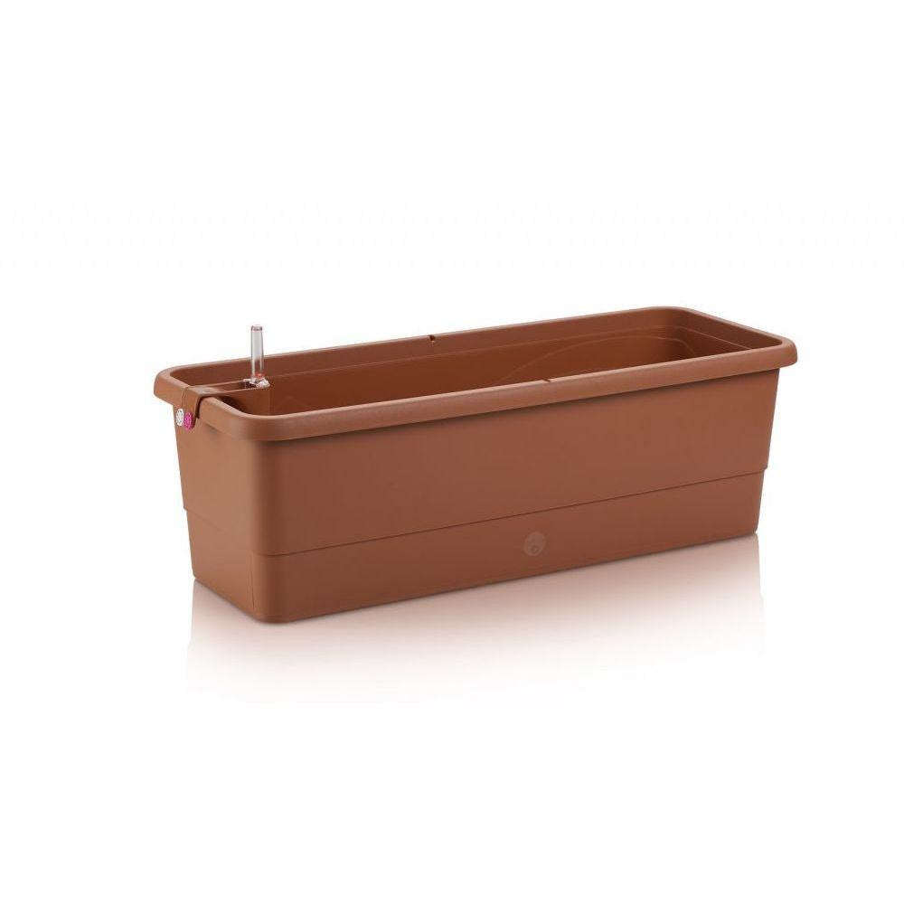 Selbstbewässernder Blumentopf Gardenie SMART, Länge 60cm Terrakotta