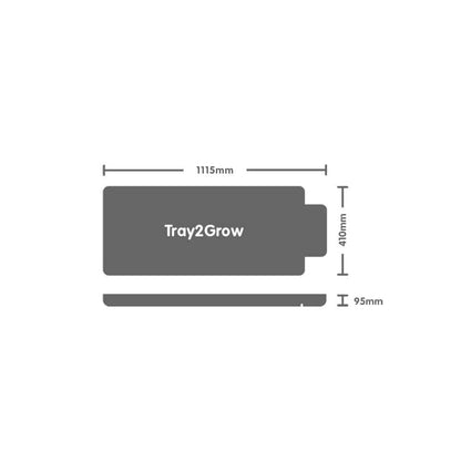 Autopot Tray2Grow system, 111.5x41x9.5 cm