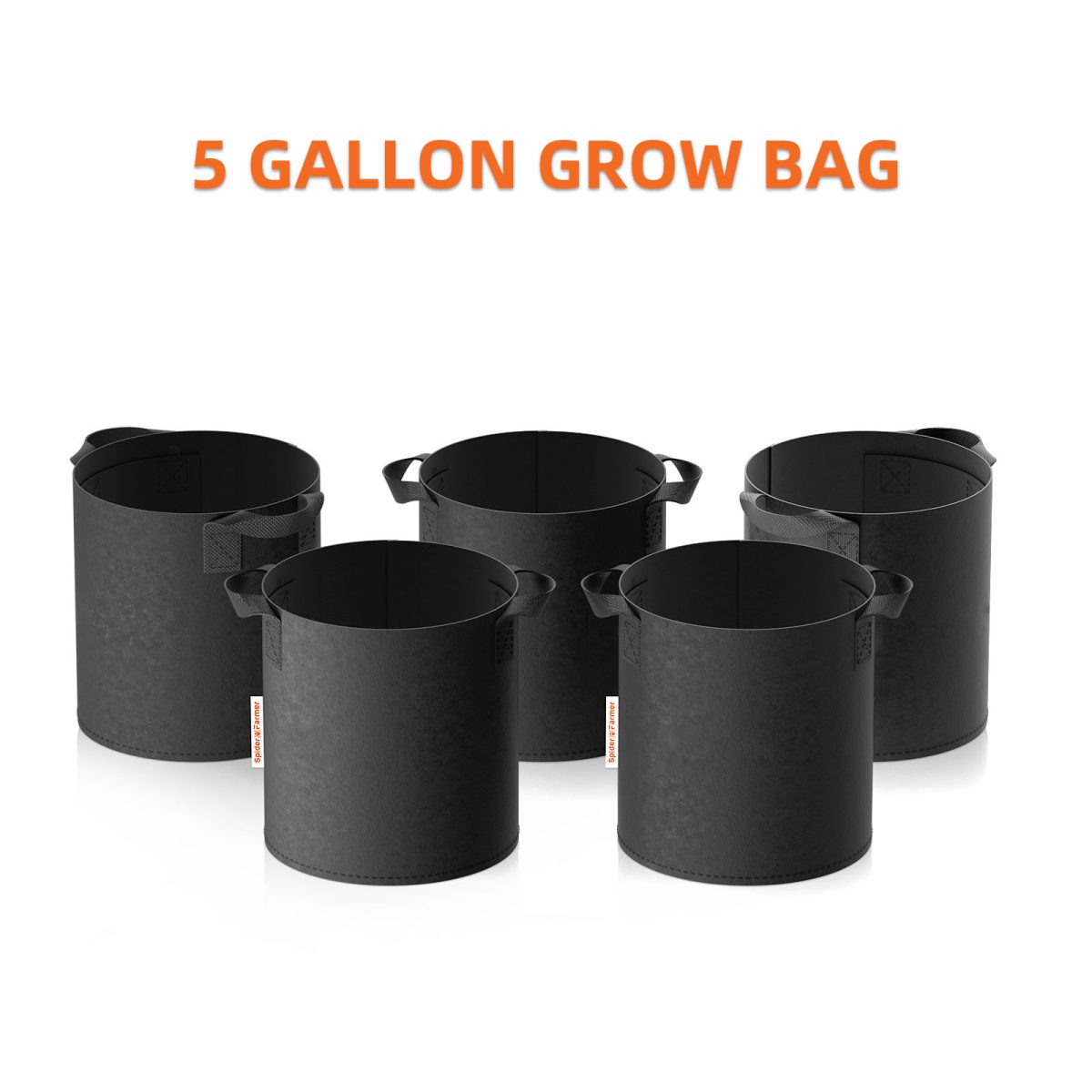 Spider Farmer 5 Gallon Planting Grow Bag 5 Packs