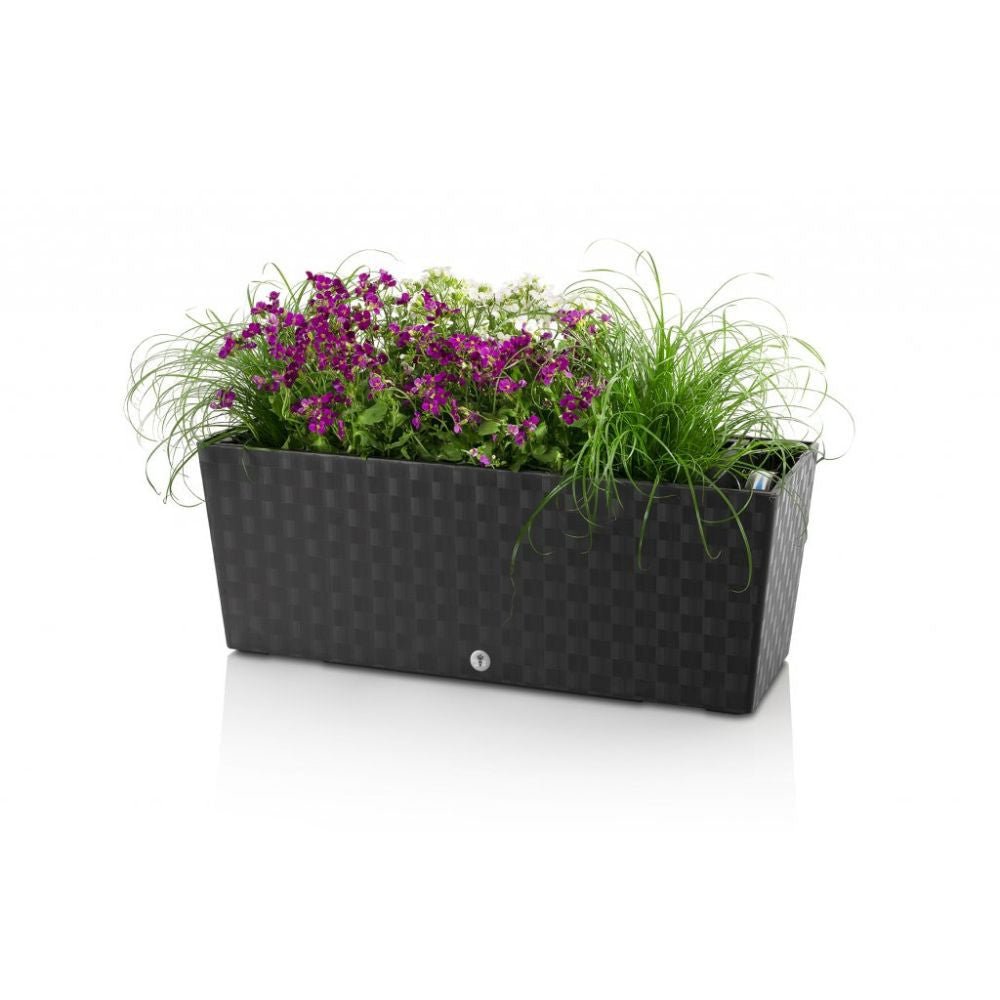 Self-watering flowerpot Supreme, length 50cm ice-cold white