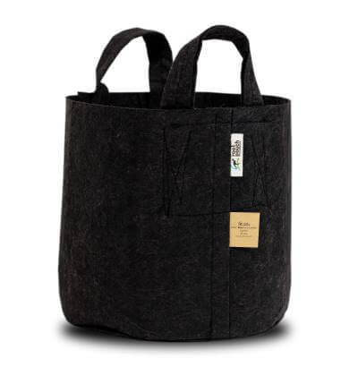 Root Pouch Black Textil Blumentopf 29x36 cm - 22 l