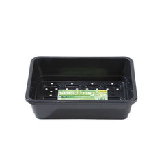 Garland plastic tray Small Seed Tray Black with drainage 23x17x6 cm