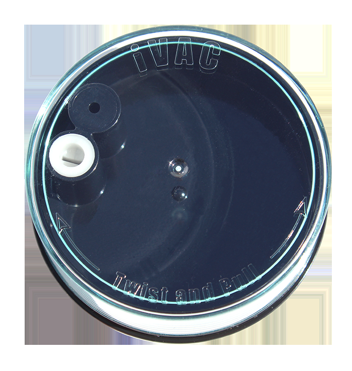 TightVac iVac 60 ml, airtight container transparent and black
