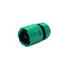 Quick coupling for hose with shut-off valve. Designed for 1/2" hoses.