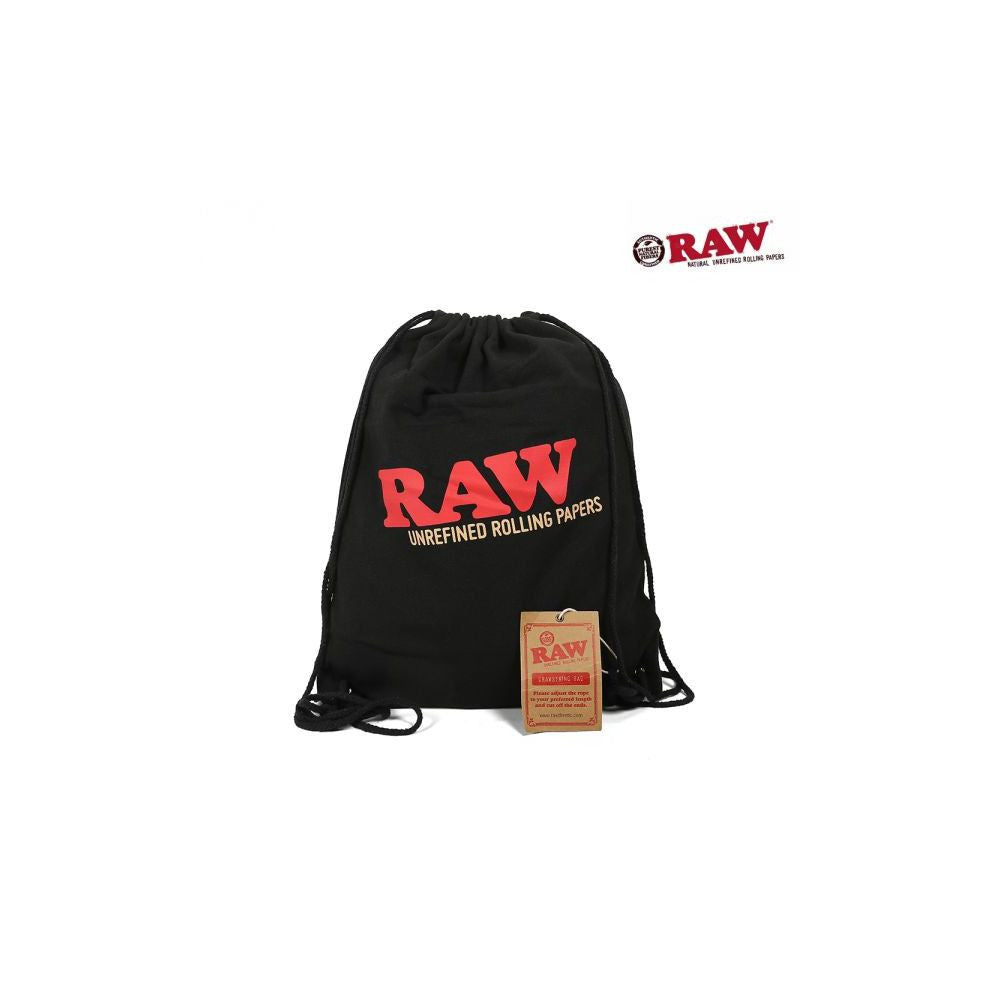 RAW Kordelzugtasche Schwarz