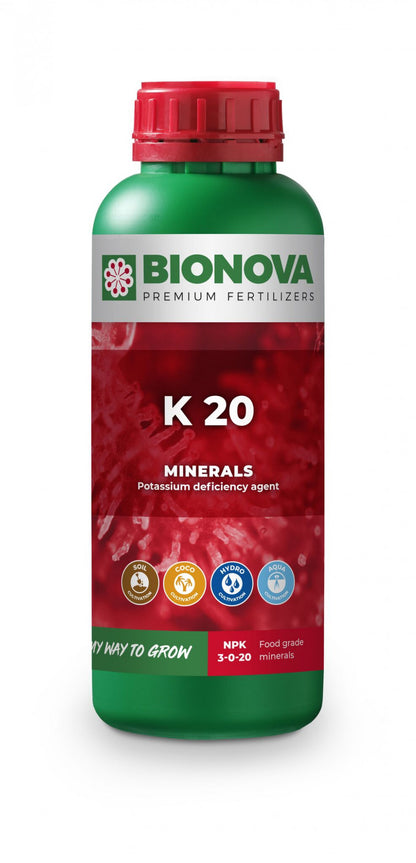 BioNova K 20 (potassium) 1 l - (mehrsprachiges Etikett inkl. DE)