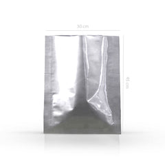Qnubu Aluminum Foil Bag Sealable Silver 300x450 mm