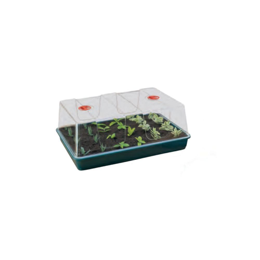 Garland Greenhouse XL High Dome Propagator Green, hard plastic, unheated, 58x40x22.5 cm