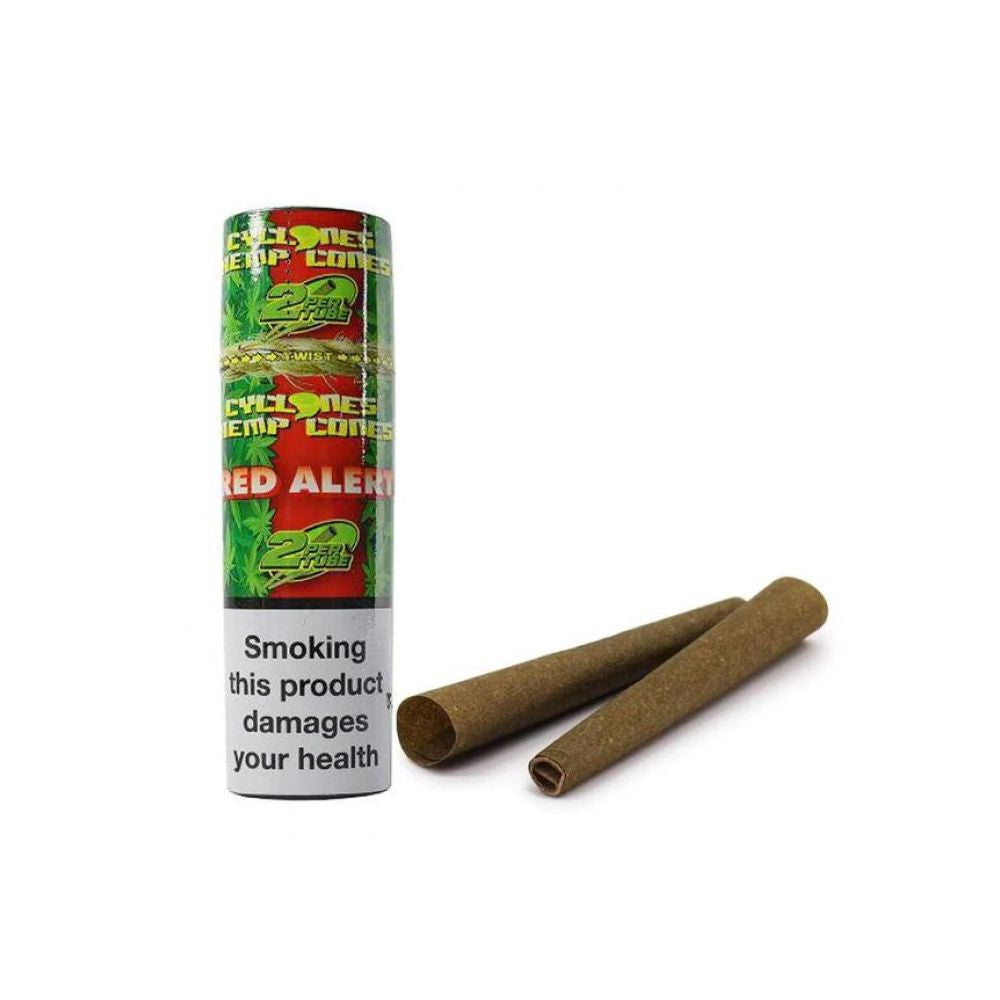 Cyclones Hanf Blunt Cones Red Alert, Hanf Blunt Cones, 12-er Pack