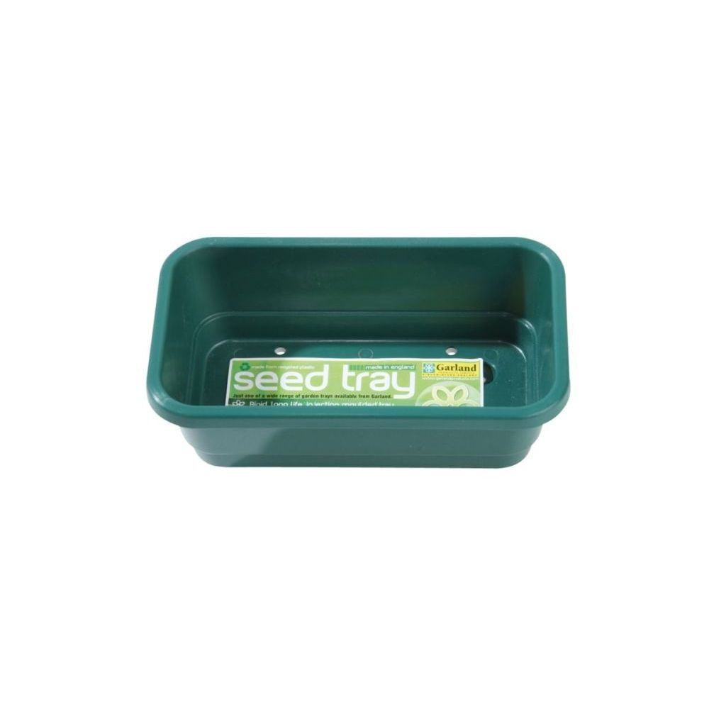 Garland plastic tray Mini Seed Tray Green with drainage 17x10x5 cm
