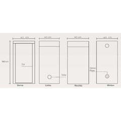 Homebox Ambient Q40, 40x40x160 cm