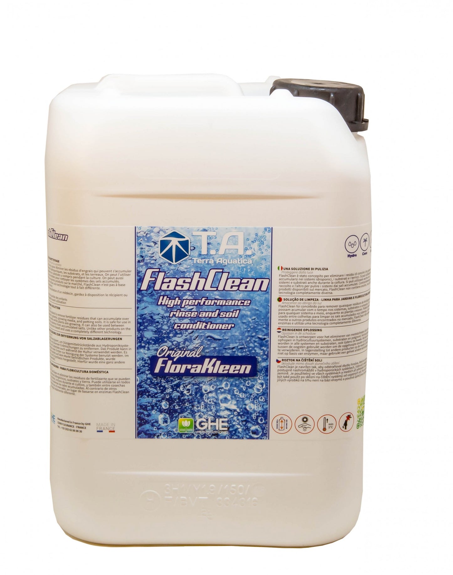 Terra Aquatica FlashClean 10 l - (multilingual label incl. DE)