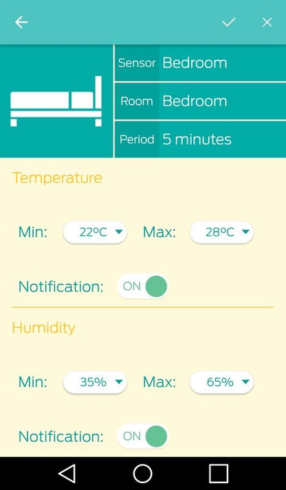 Ibebot Air Comfort BlueTooth Temperature and Humidity Sensor