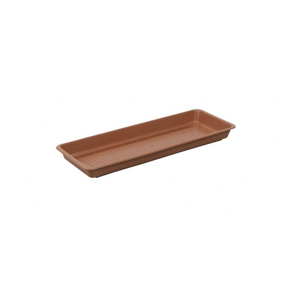 Pot saucer under Garden planter, length 50cm Terracotta