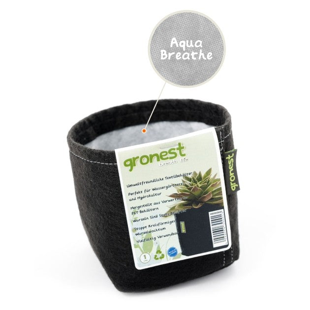 Gronest Aqua Breathe Textil-Topf 22x22x23 cm - 11 l