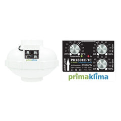 Prima Klima duct fan PK160-EC-TC 160 mm - 1180 m3/h, EC motor + temperature controlled