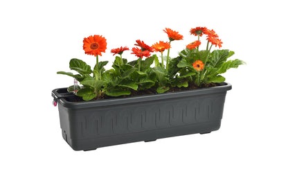 Selbstbewässernder Fantasie SMART Blumentopf, Länge 100cm Terrakotta