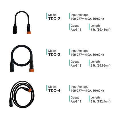 ThinkGrow Model One LED 1ft AWG #18 Daisy Chain Cord (TDC-2)