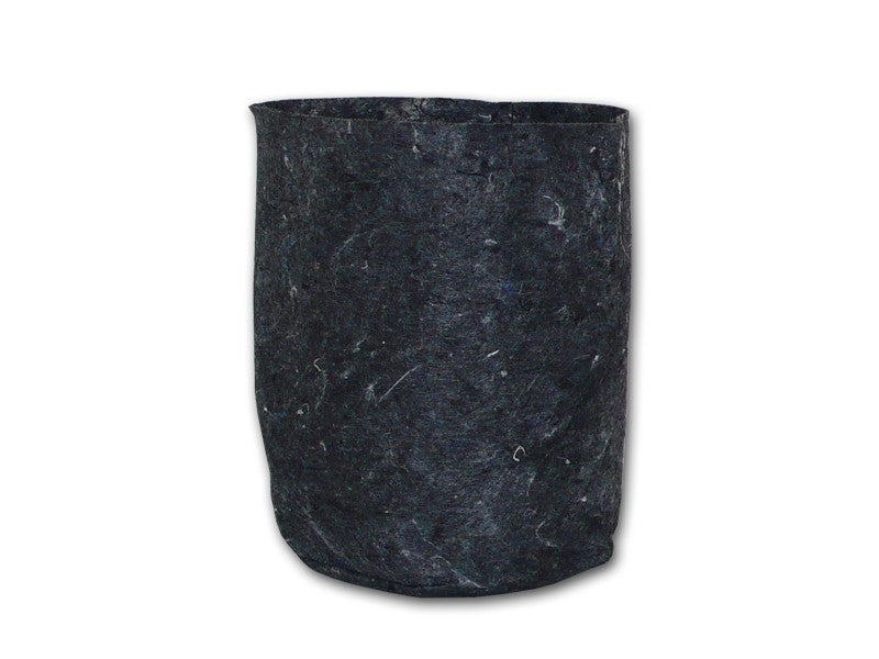 Root Pouch Grey Textile Flowerpot 15x19 cm - 3.8 l