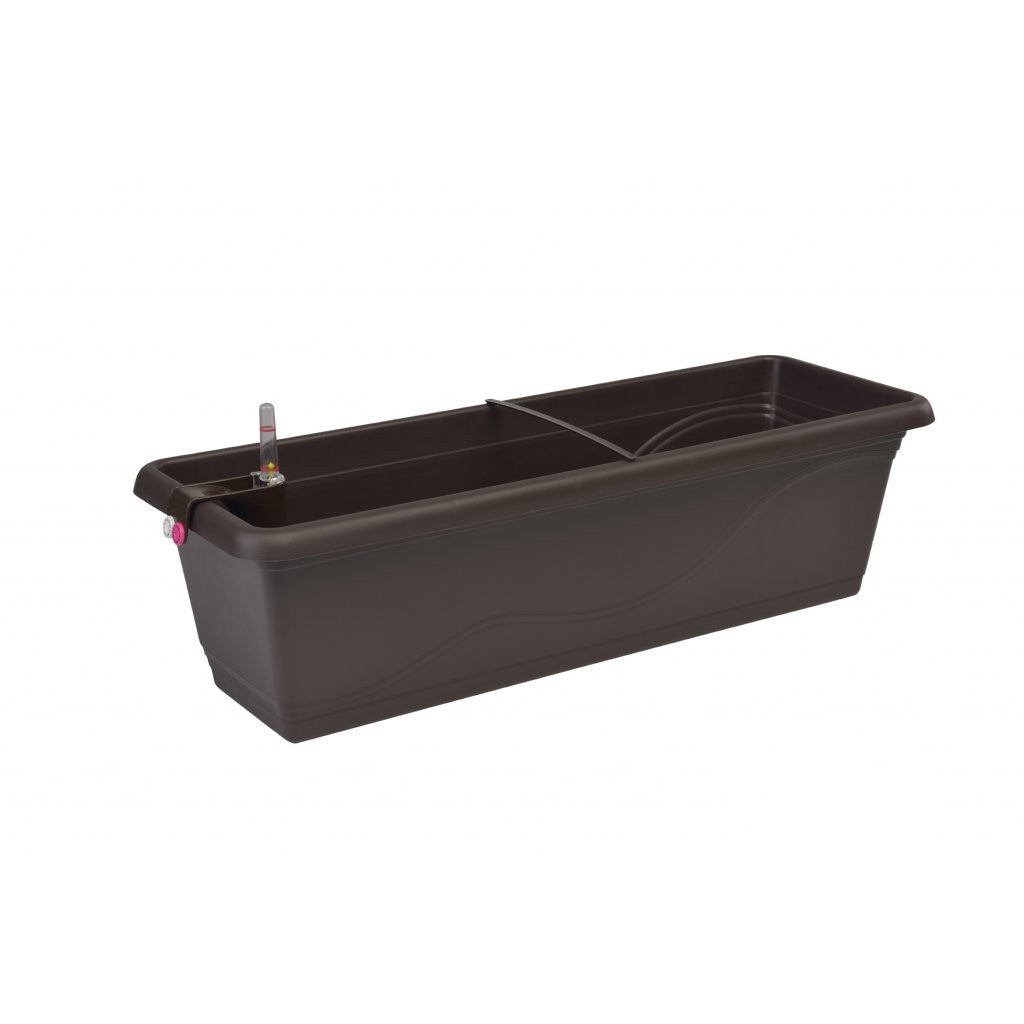 Self-watering flowerpot Extra Line SMART, length 60cm brown