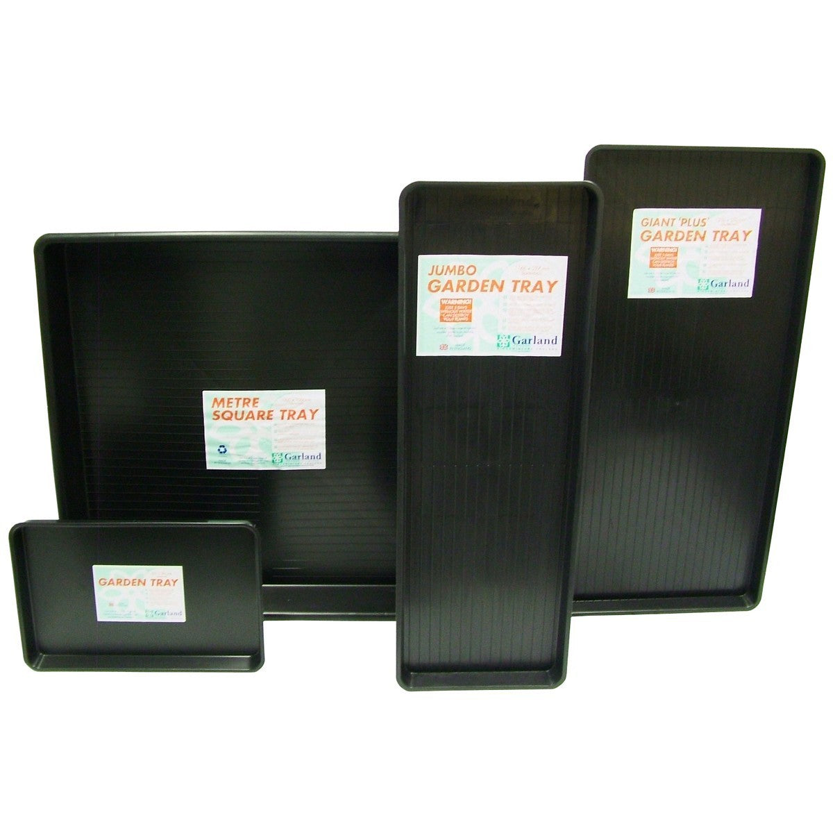 Garland plastic tray Square Tray Black 100x100x12 cm