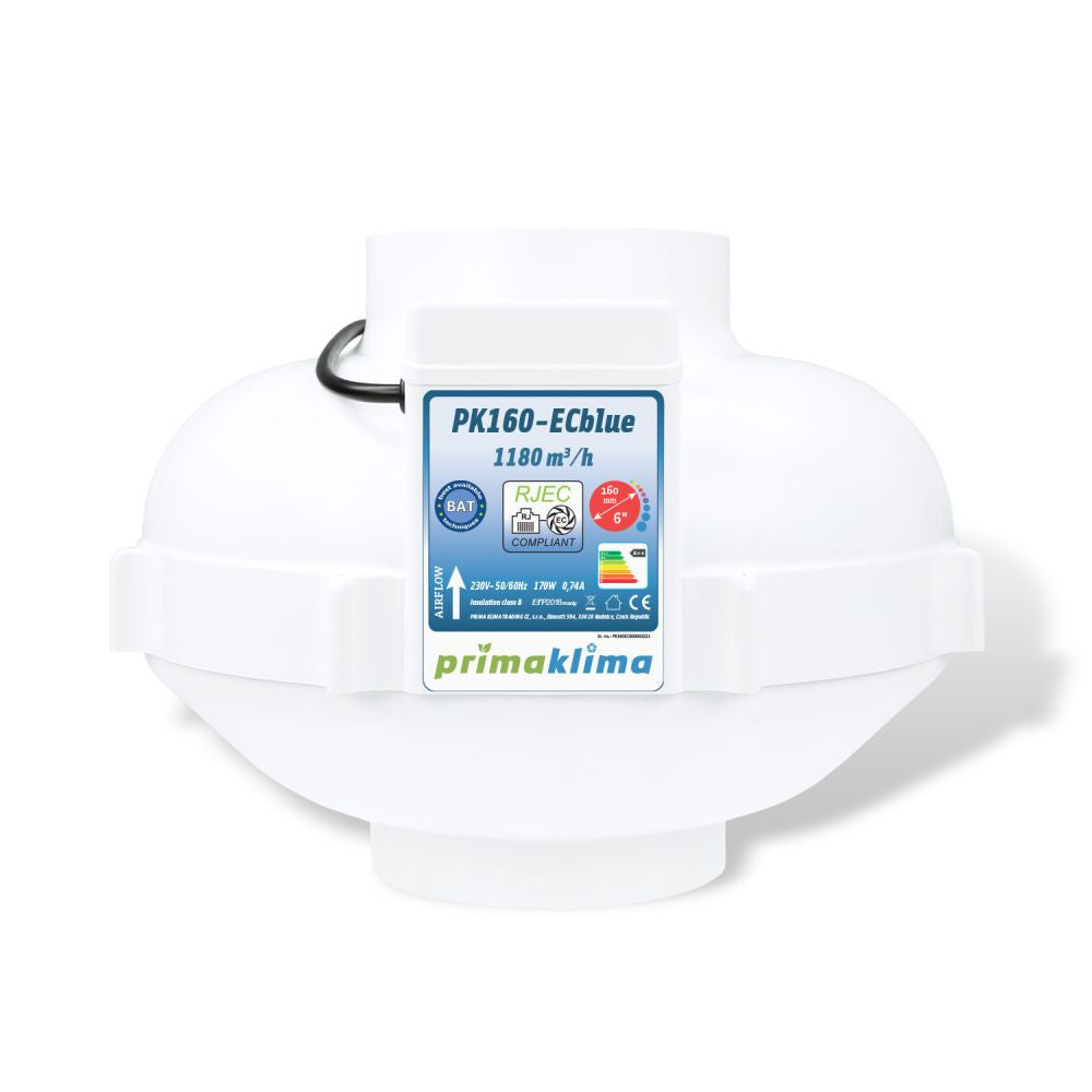 Prima Klima Rohrventilator PK160-ECblue 160 mm - 1180 m3/Std, EC motor