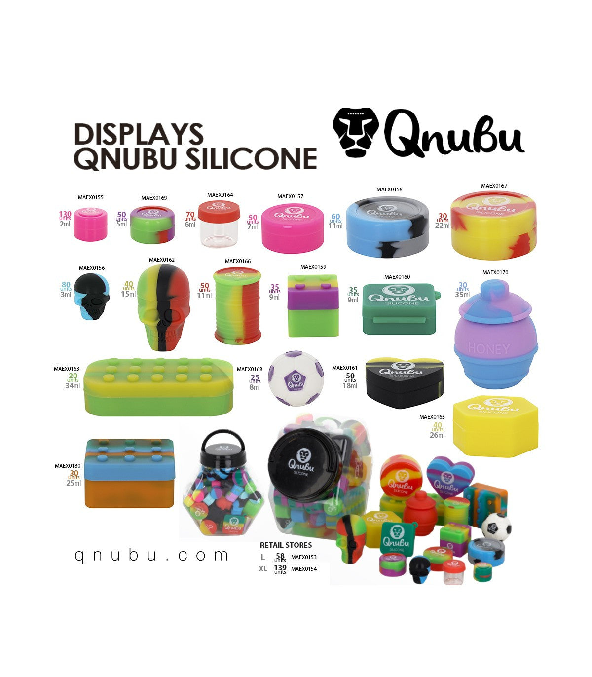 Qnubu Silicone Rosin Mix L, BOX 58 Stk.