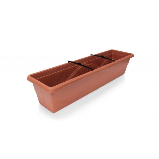 Extra Flor box, length 80cm terracotta