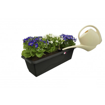 Selbstbewässernder Blumentopf Extra Line SMART, Länge 50cm Anthrazit