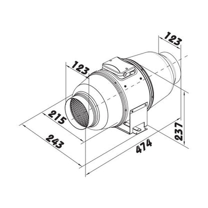 Dalap AP Quiet 125 mm, 230/340 m3/Std