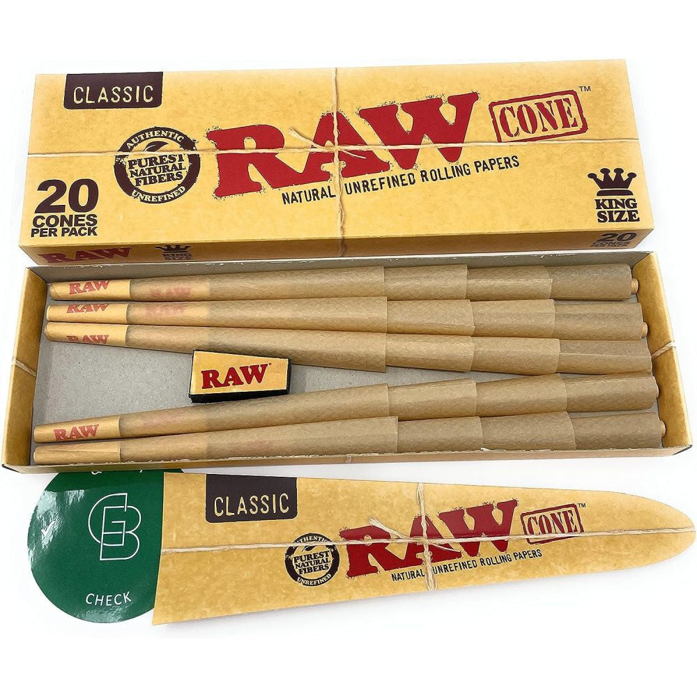 RAW Hohlkegel King Size, Packung mit 20 Stück