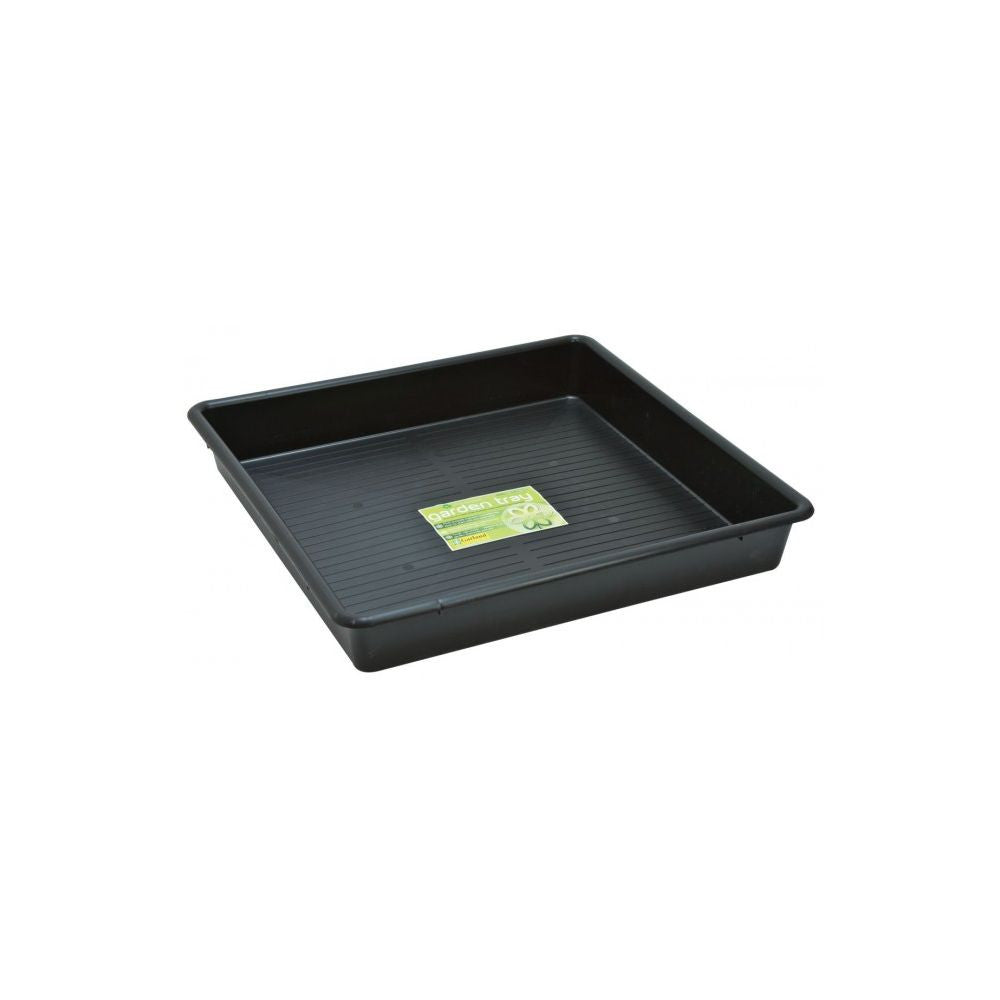 Garland plastic tray Square Tray Black 80x80x12 cm