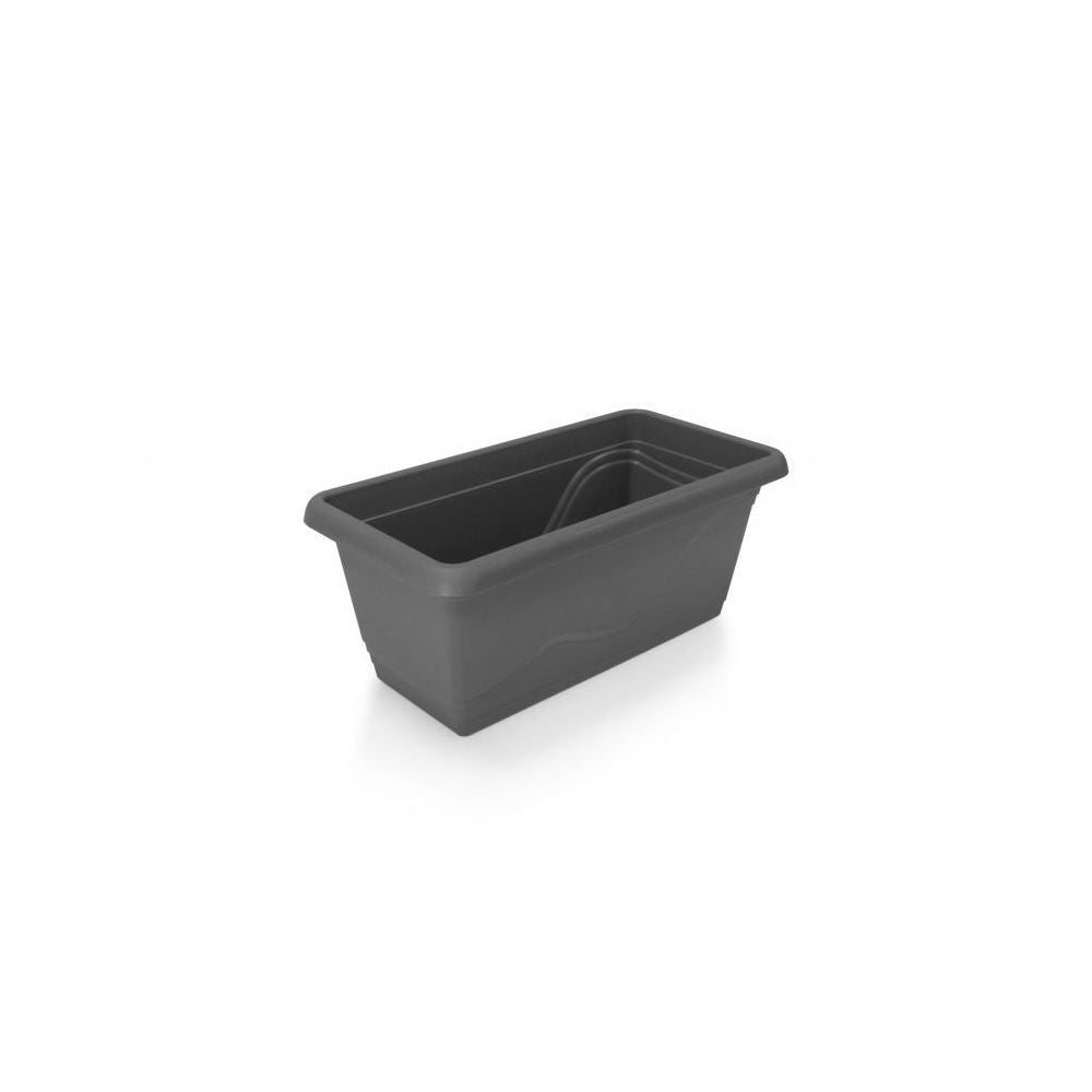 Plastkon flower box Extra Flor Anthracite, 40x20.5x17 cm