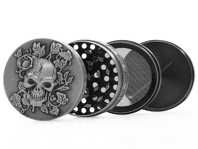 Grinder "Skull with Ivy", 4-tlg., 45 x 50 mm