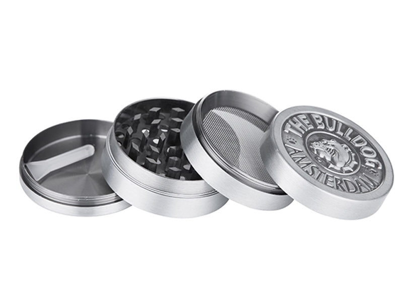 Grinder "Bulldog" 4-tlg. Silber, Ø 50mm; einzeln